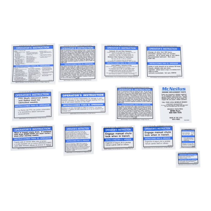 Standard Mixer Decal Kit