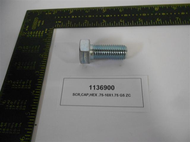 Screw,CAP,HEX .75-10X1.75 G5 ZC