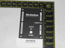 McNeilus 0215078 – PLACARD-CHUTE Lift