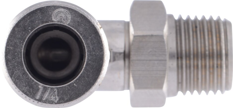 90-degree 4 PTC to 2 NPT Swivel Female Male Straight Fitting