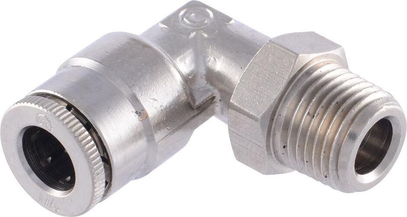 90-degree 4 PTC to 2 NPT Swivel Female Male Straight Fitting