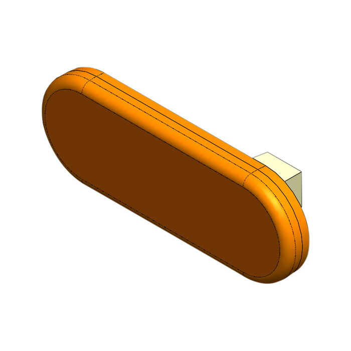 Oval Amber LED Turn Signal Light