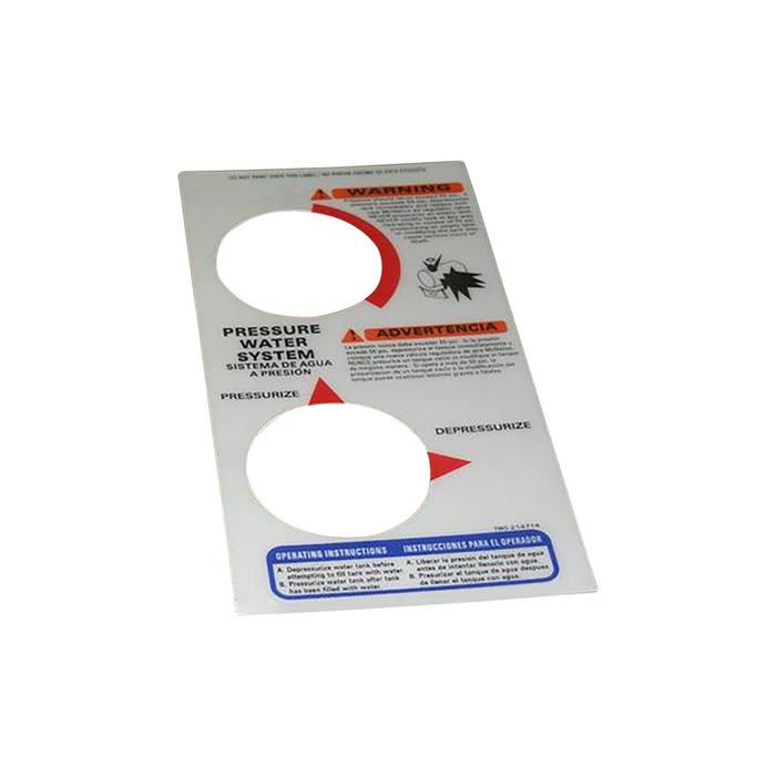 McNeilus 0214714 – Placard, X-MT TK, Vertical