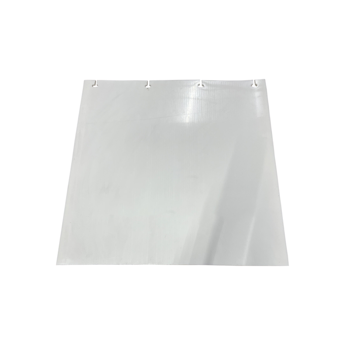 MUDFLAP,PLASTIC,WHT MX,24X24