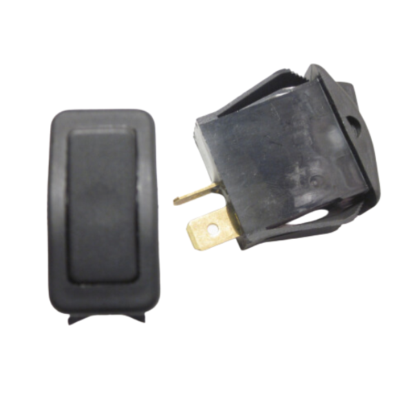 Black ON/OFF Rocker Switch for McNeilus/Revolution trucks, part number 0189120