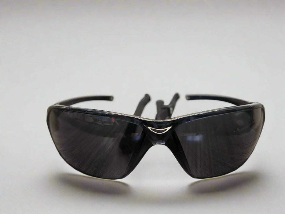 Bolle Prism Smoke Safety Glasses front view showing the lenses