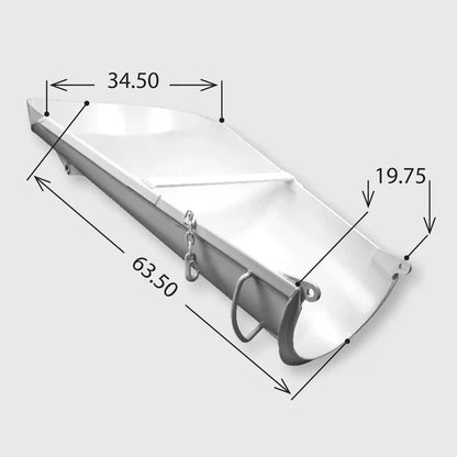 225181 | Con-Tech Manufacturing | CTM MAIN CHUTE, HP, PAINTED WHITE