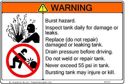 1449162 | McNeilus | SIGN,SAFE,WARN,WATER TNK BURST