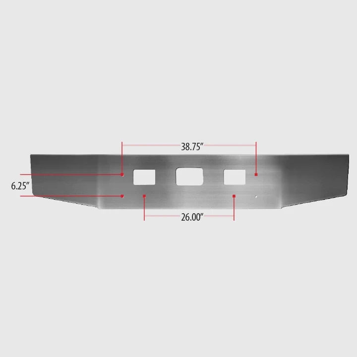 285037 | Con-Tech Manufacturing | BUMPER - FRONT, IH 5500, ALUM