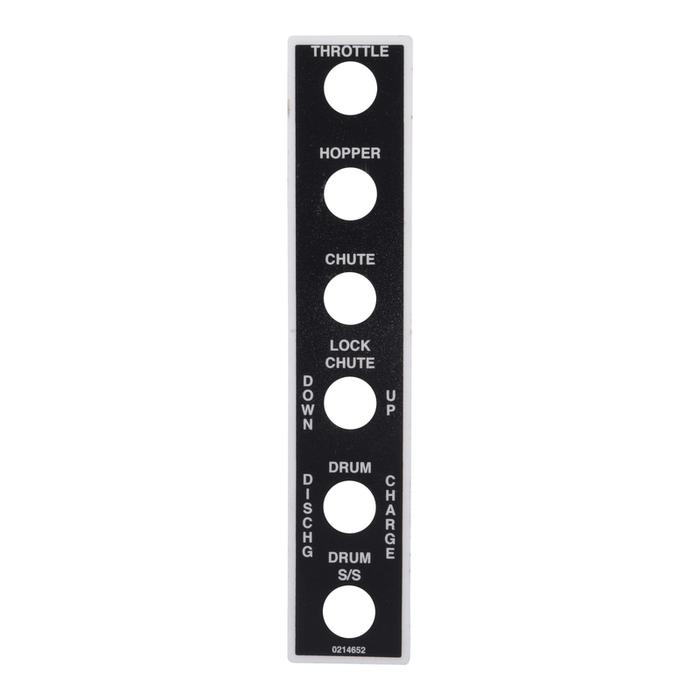 McNeilus 0214652 – PLACARD-MTM 6 Hole Pendant