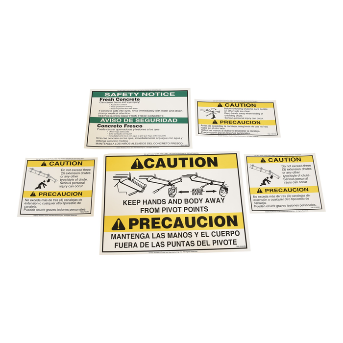 McNeilus 1467406 – Decal Kit, Main Chute