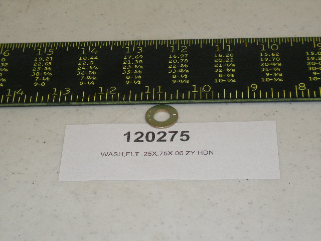 McNeilus 0120275 – Washer, Flat .25X.75X.06 ZY HDN