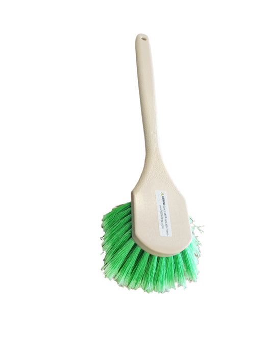 20-inch Acid Chute & Wheel Brush with acid-resistant bristles for industrial cleaning, Magnolia part number 43