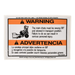 McNeilus 0214514 – Sign, Safe, Warn, Main 90� Stowed