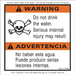 McNeilus 0215086 – Sign, Safe, Warn, Dont Drnk Water