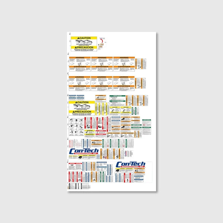 799200 | Con-Tech Manufacturing | DECAL PACKET - STD MIXER