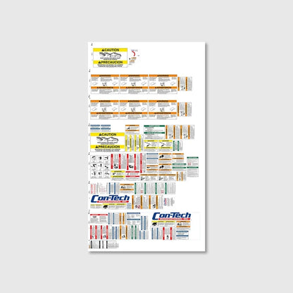 799200 | Con-Tech Manufacturing | DECAL PACKET - STD MIXER
