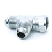 3/4 Male JIC x 3/4 Female JIC Swivel x 3/4 Male JIC Swivel Nut Run Tee Steel
