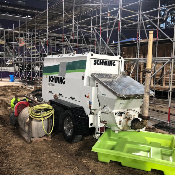 Schwing SP 1000 HP Concrete Pump | Trailer-Mounted High-Performance Solution