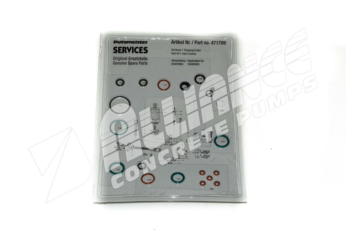 471709 | Putzmeister | SEAL SET FOR BOOM CONTROL PRESSURE PLATE - PUTZ OLD STYLE