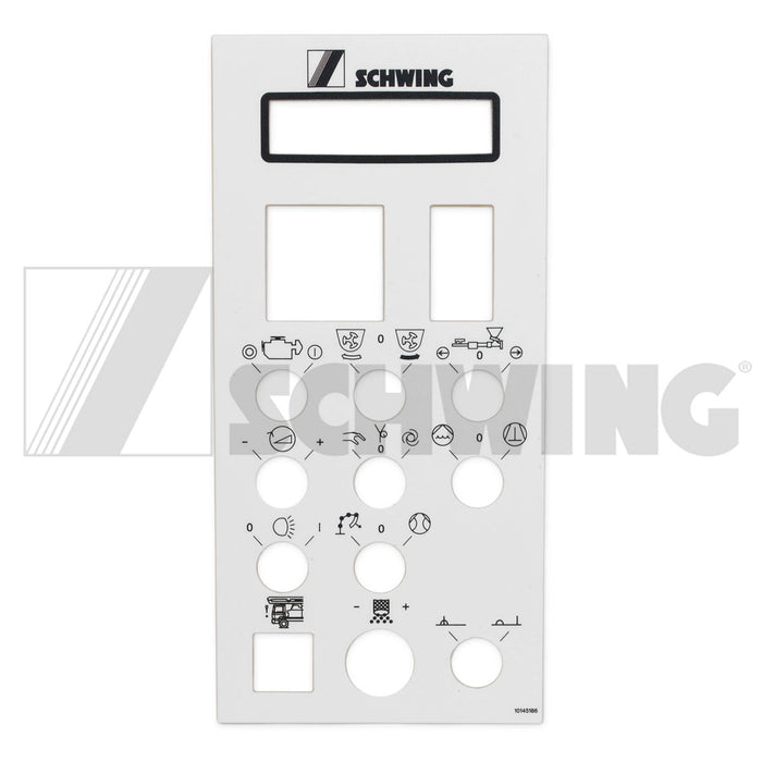 Plt - Face For Rear Operator Panel P/N 1 | Weight: 2 lbs | Dimensions: 158 X 318