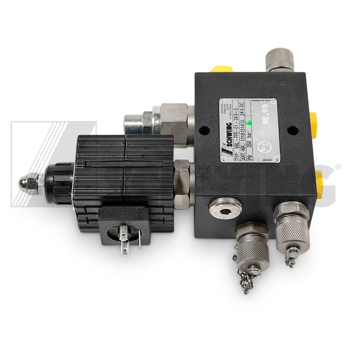 Valve - Hyd, W/ Solenoid 24 Volt | Weight: 8 lbs | Dimensions: 52 X 152 X 180MM
