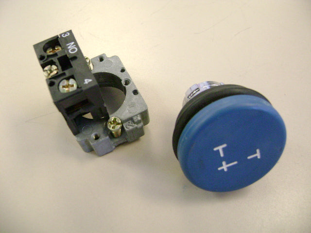 Pushbutton, Blue, 1 Make Contact, 22.5Mm | Weight: 2 lbs