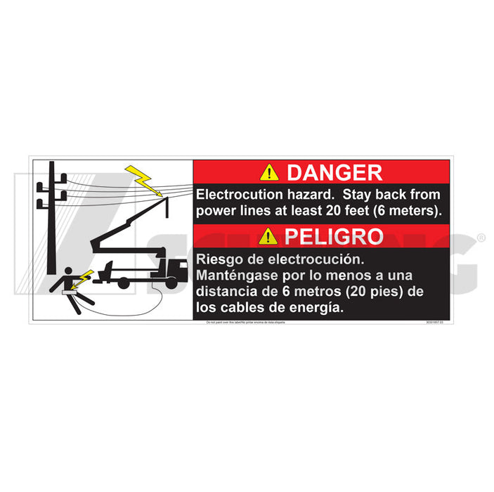 Decal - Danger Unlawful To Operate With | Weight: 2 lbs