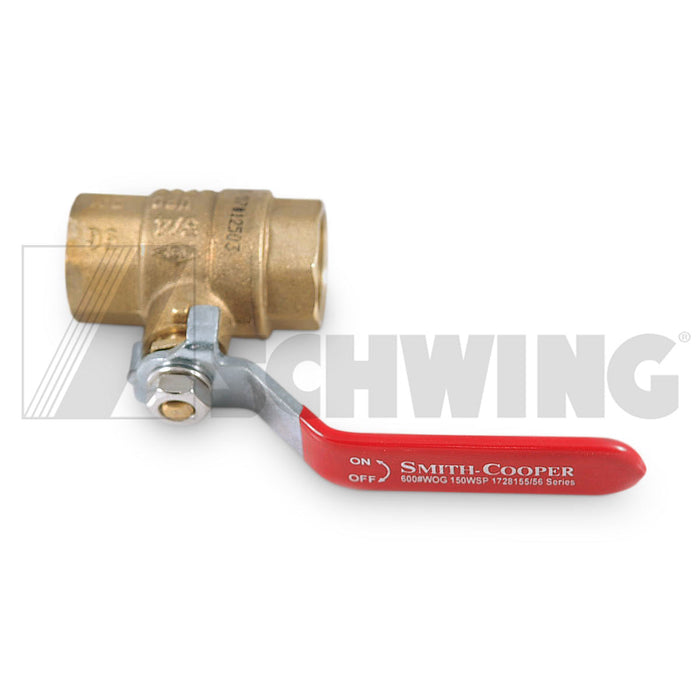Valve -Water, Ball 3/4" Brass 600 Psi | Weight: 2 lbs | Dimensions: 40 X 80 X 148MM