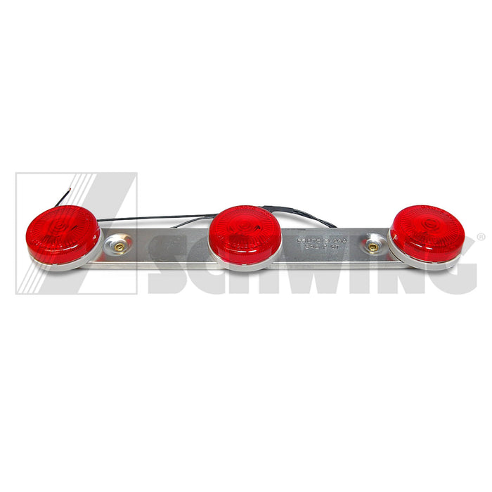 Annc - Lamp Triple Tail Light Red 12V | Weight: 2 lbs