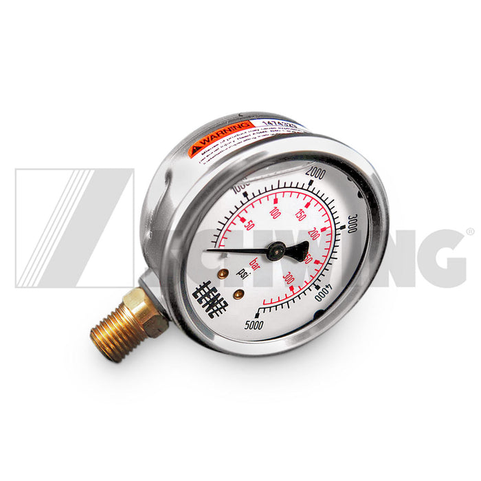 Gauge - Lub, Pressure 0-300 Bar Vogel | Weight: 2 lbs | Dimensions: 43 X 77 X 92MM