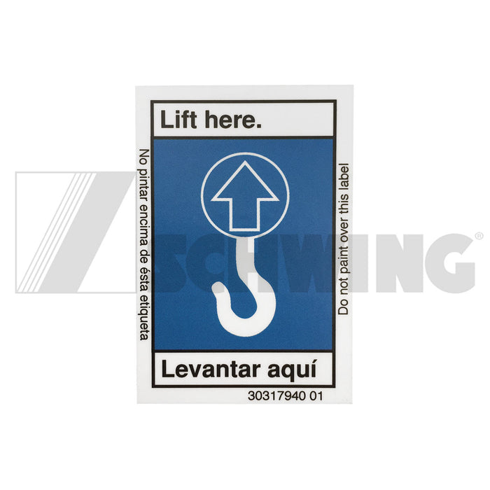 Decal - Lift Here | Weight: 1 lbs