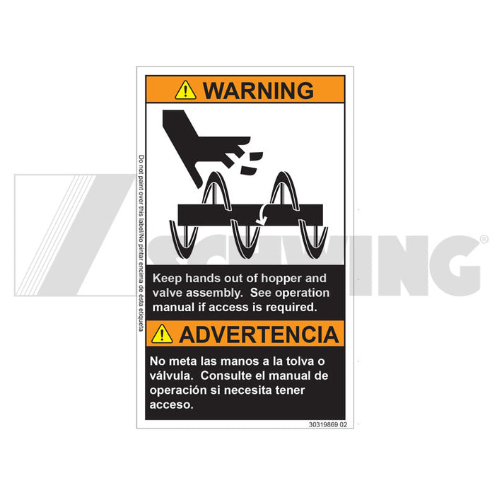 Decal - Danger Do Not Put Hands Or Objec | Weight: 2 lbs