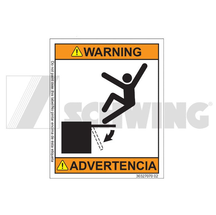 Decal - Warning No Step | Weight: 2 lbs