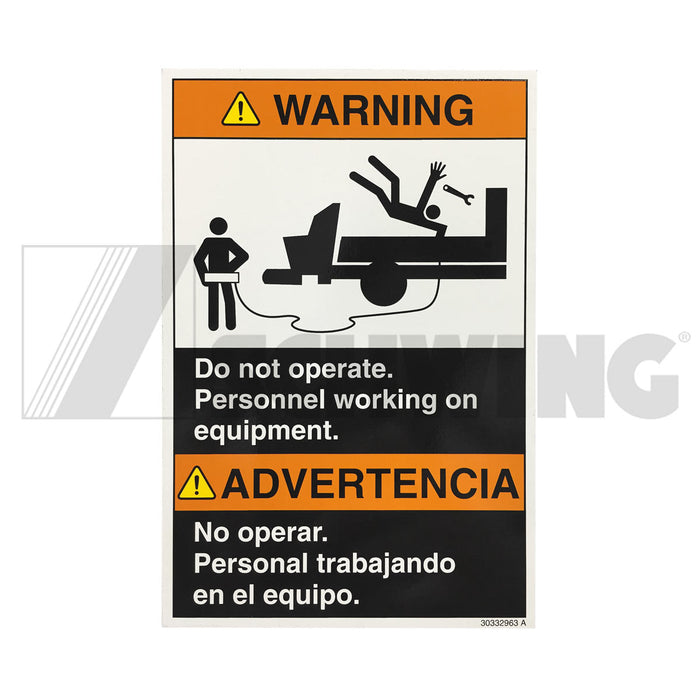 Decal - Warning Magnet Do Not Operate | Weight: 1 lbs