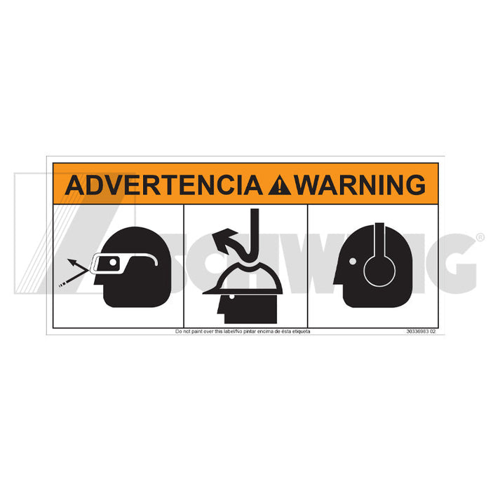 Decal - Eye, Head And Hearing Protection | Weight: 2 lbs