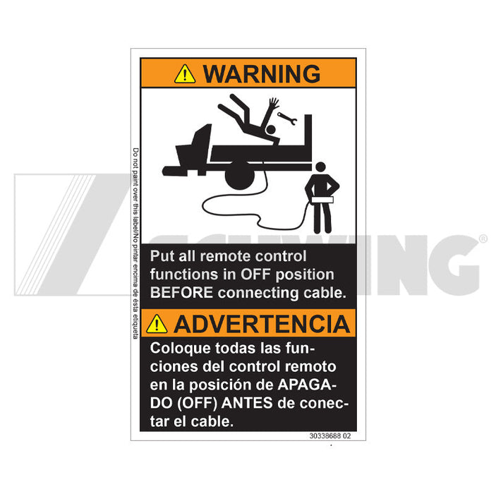 Decal - Put All Remote Control Functions | Weight: 2 lbs