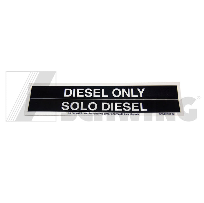 Decal - Diesel Only | Weight: 2 lbs