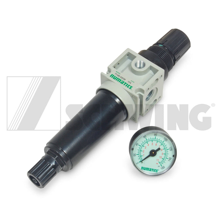 Regulator - Pneumatic, 0-160 Psi, 1/4Npt | Weight: 2 lbs | Dimensions: 210 X 85 X 45 MM