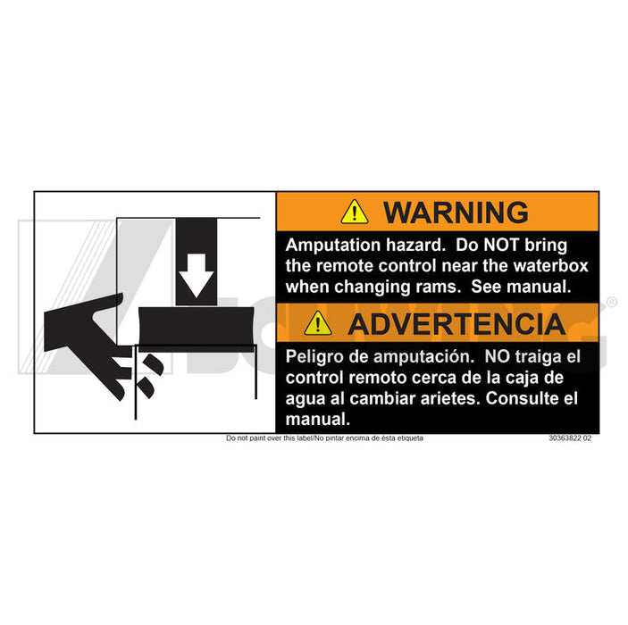 Decal - Adhesive, Warning, Remote Contro | Weight: 1 lbs