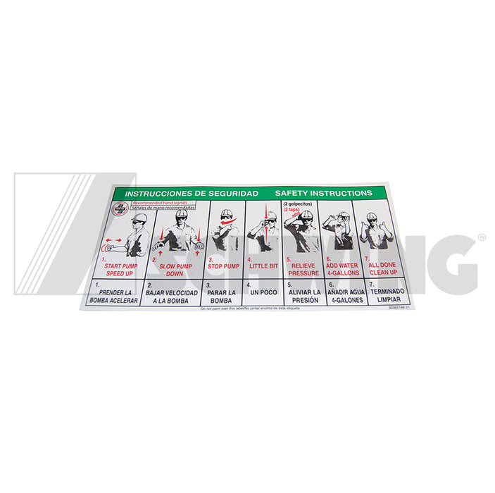 Decal - Hand Signals, Cpma 0038 (Q7C12) | Weight: 2 lbs