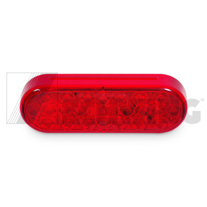Light - Tail, Red, 6" Oval | Weight: 2 lbs | Dimensions: 165 X 58 X 43