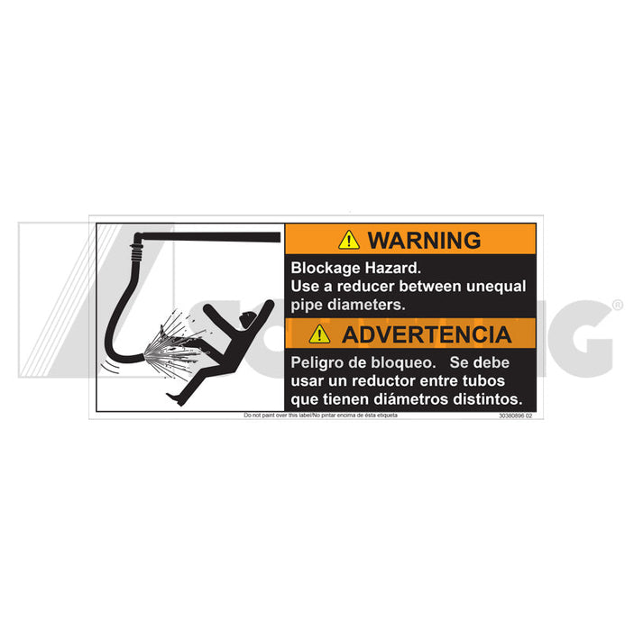 Decal - Blockage Hazard | Weight: 2 lbs