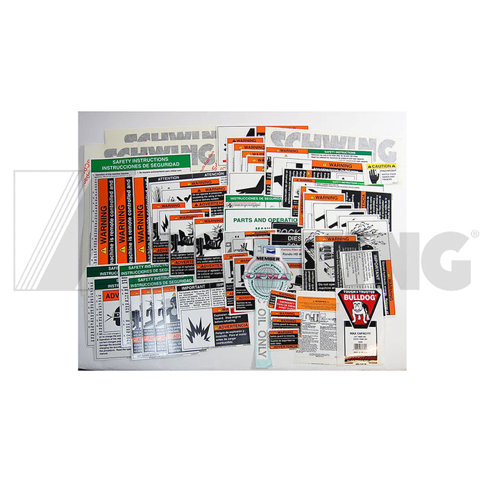 Kit - Decal Set Wp750/1000/1250 | Weight: 2 lbs