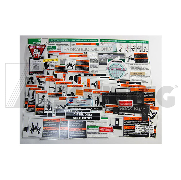 Decal - Set Bpa 450/500/301 | Weight: 3 lbs