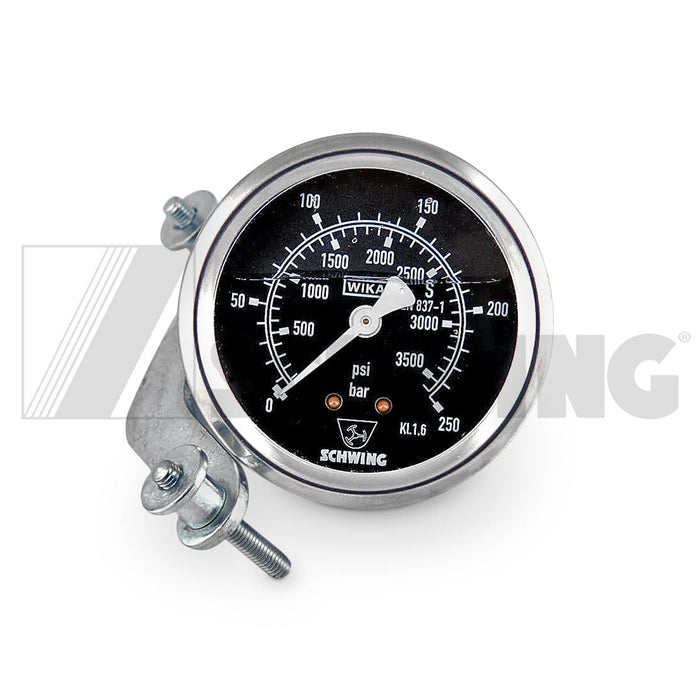 Gauge - Hyd, Pressure (Bk) 0-250 Bar | Weight: 2 lbs | Dimensions: 55 X 67 X 86MM