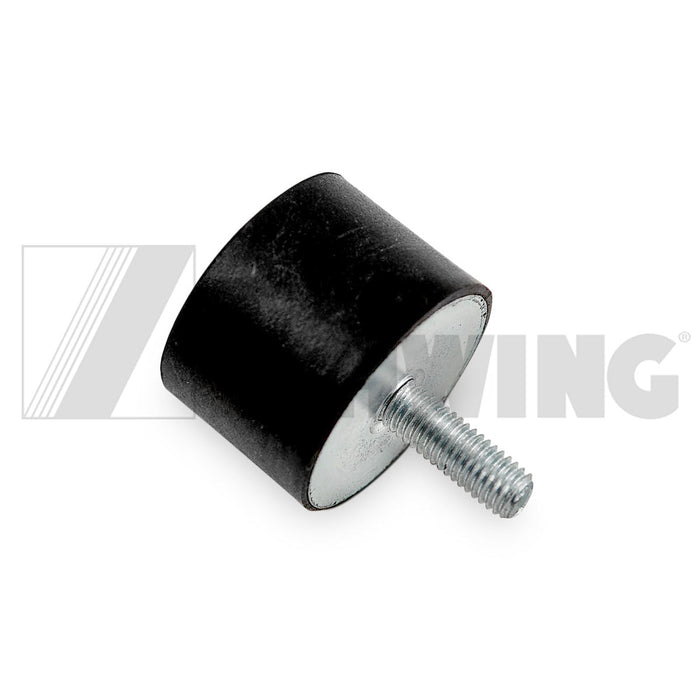 Parts - Buffer 30H 40W Single Stud M8 | Weight: 2 lbs | Dimensions: 40 X 40 X 50