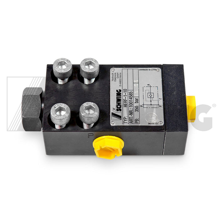 Valve - Hyd, Fixed Bar Herf-1-10 Flange | Weight: 4 lbs | Dimensions: 42 X 67 X 118MM