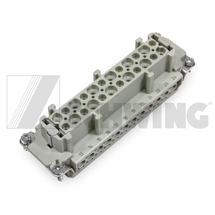Cont - Connector, 24 E 16A 500V | Weight: 2 lbs | Dimensions: 112 X 35 X 35 MM