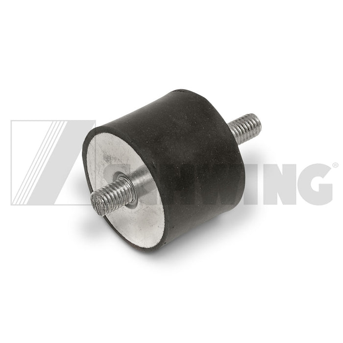 Parts - Buffer 40H 40W Double Stud M8 | Weight: 2 lbs | Dimensions: 65 X 42 X 42 MM
